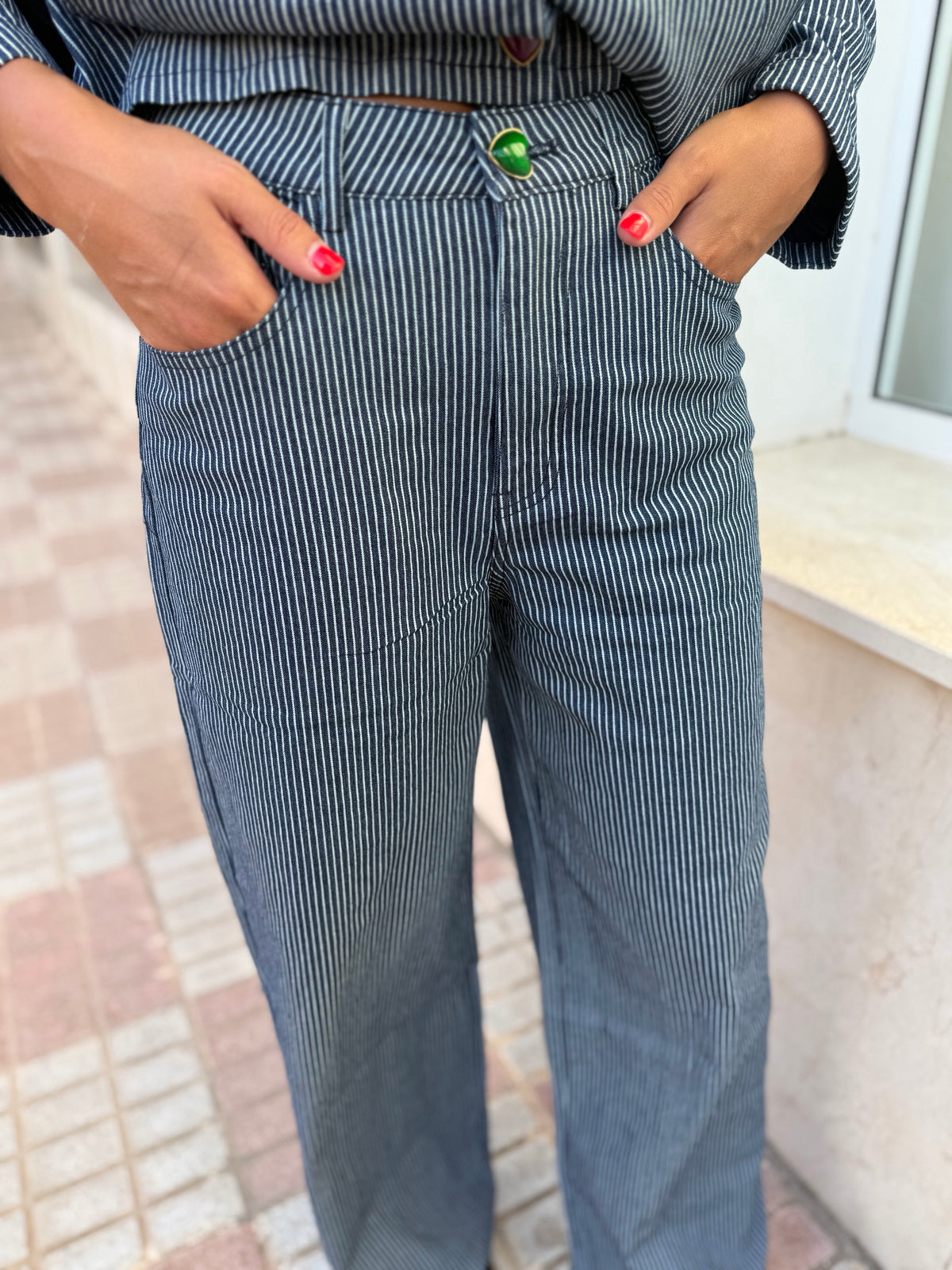 PANTALÓN DENIM RAYAS